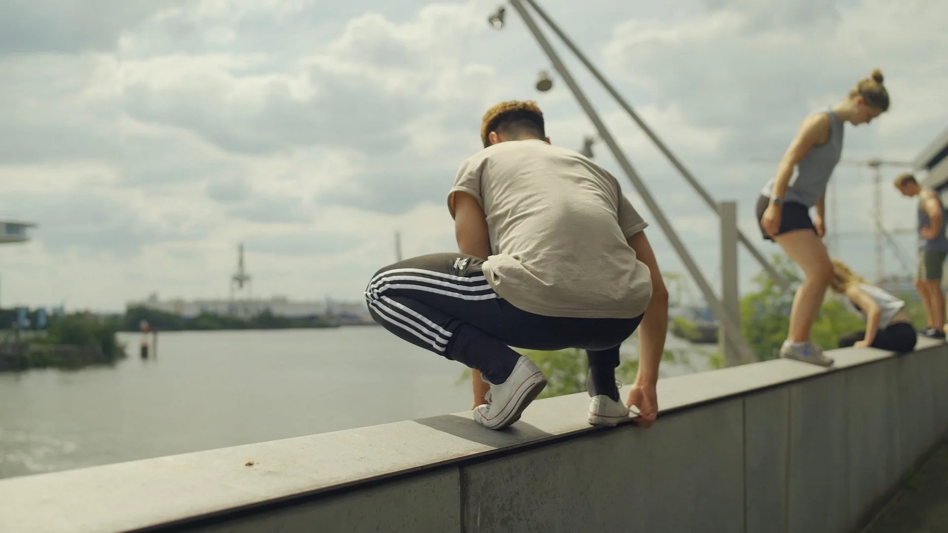 Balance an der Elbe Hamburg